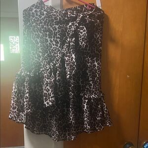 kidpik Leopard Print Skirt